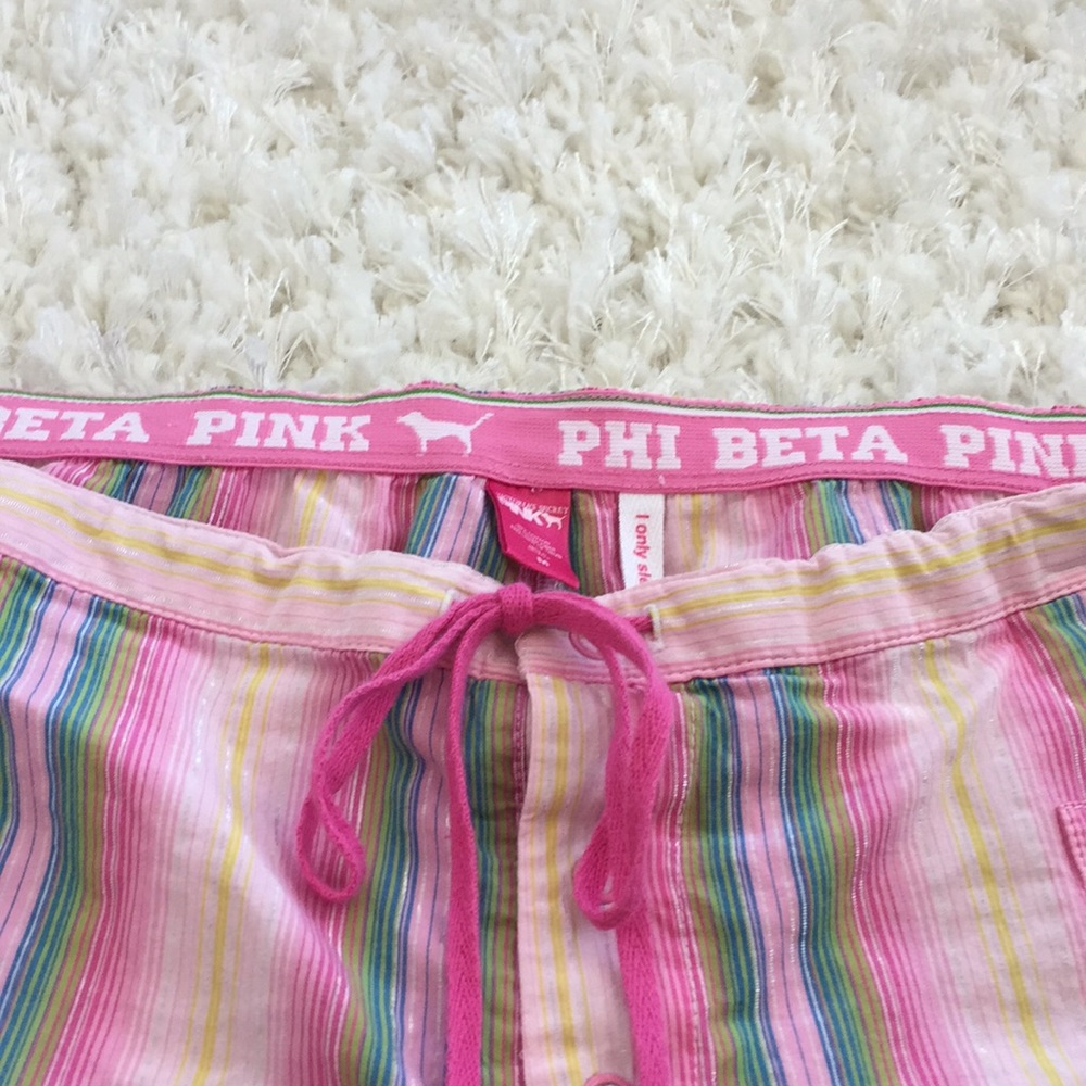 PINK drawstring pajama pants